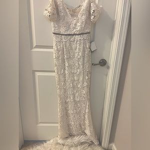 Long off white dress